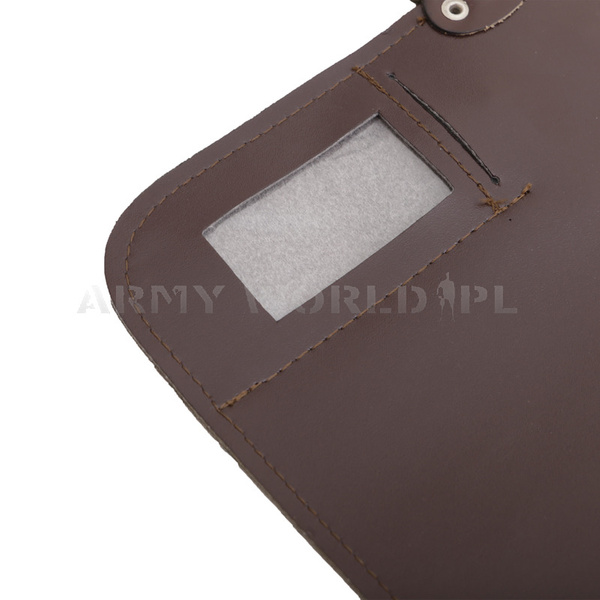 Torba Polowa Wojskowa Raportówka Skórzana Brązowa Oryginał Demobil II Gatunek