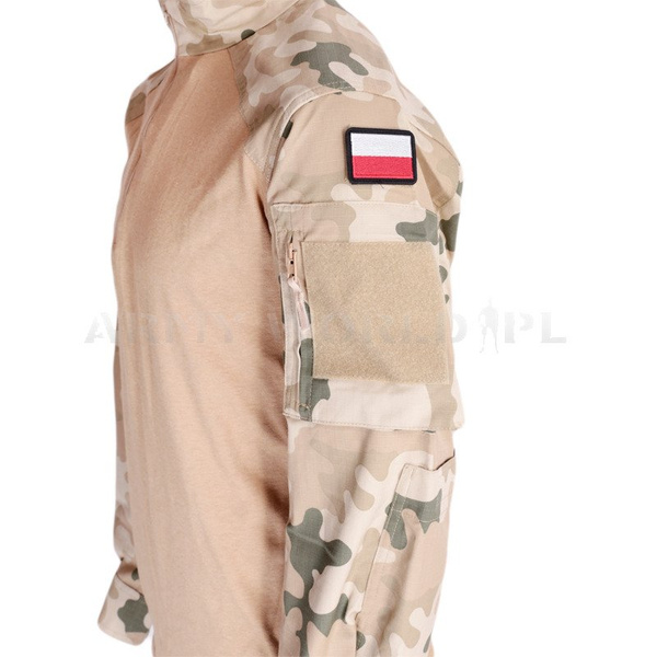 Koszula Taktyczna Pod Kamizelkę Combat Shirt  Koszulobluza Kamuflaż Pustynny Oryginał Nowa