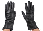 Military Dutch Woman Leather Gloves Black M2 Original New