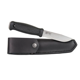Nóż Morakniv® Garberg  Ze Skórzaną Pochwą Stainless Steel Czarny Powystawowy