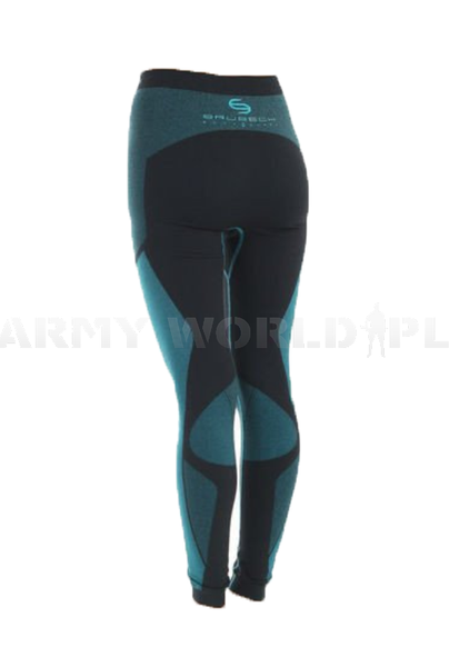 Thermoactive Pants For Ladies DRY Brubeck Black/Turquoise 