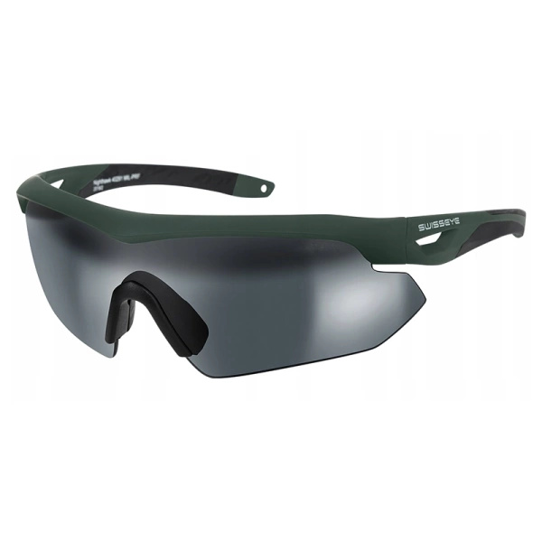 Okulary Taktyczne SwissEye NIGHTHAWK Zielone + 3 Szybki (SE40293)