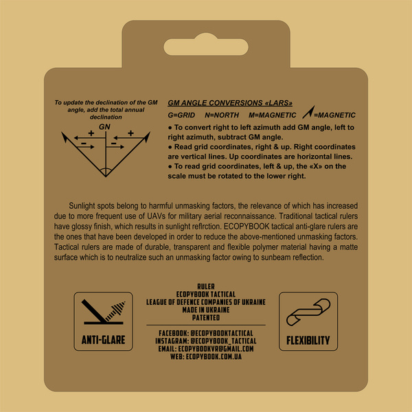 Linijka Ecopybook Tactical Protractor Round NATO M-Tac (10273014)