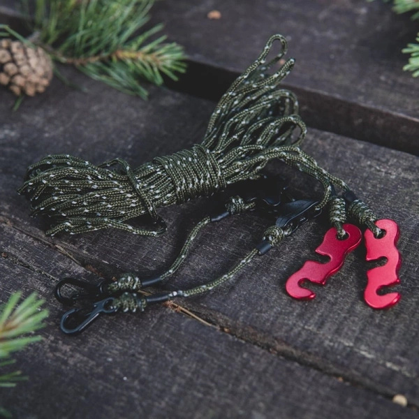 Zawiesia Reflective Black Silk 10 m Do Tarpa TigerWood Olive