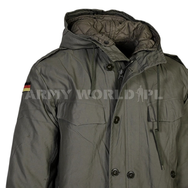 Jacket Parka Bundeswehr New Model Oliv Warmed Genuine Surplus Used 
