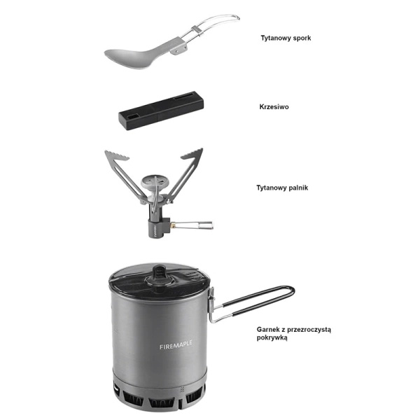 Zestaw Do Gotowania Petrel Ultralight Cooking System Fire Maple