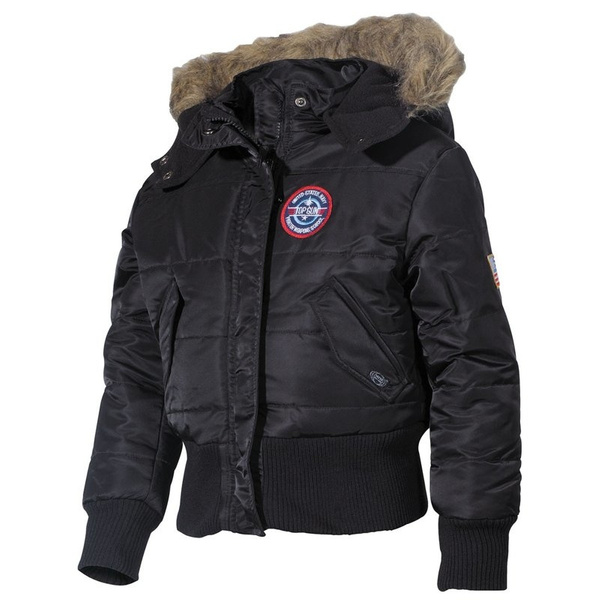 Kids Military Winter Jacket N2B MFH Black - New