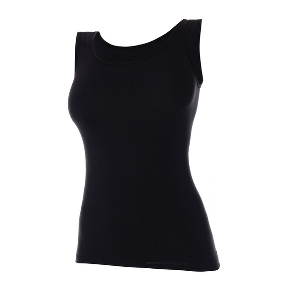 Women's Tank Top Comfort Wool Merino Brubeck Black