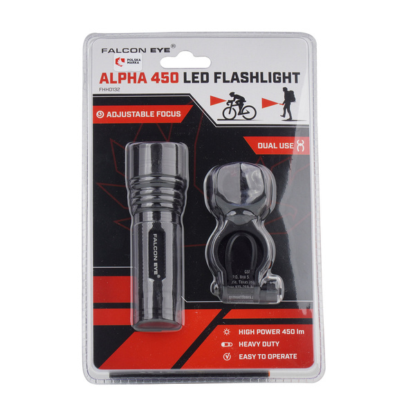 Latarka Ręczna Falcon Eye Alpha 5W LED 450 lm (FHH0132)