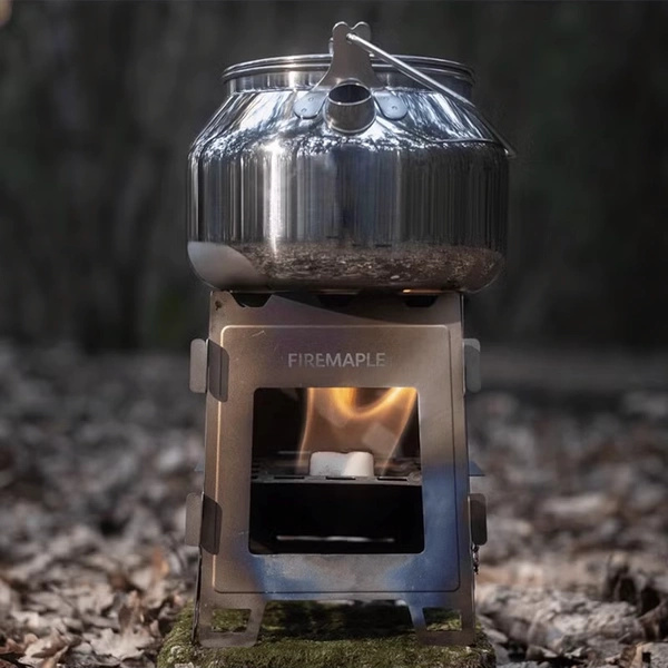 Kuchenka Fortress Titanium Wood Stove Fire - Maple