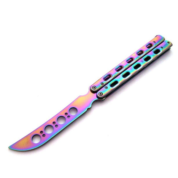 Nóż Motylek Treningowy N500C Rainbow