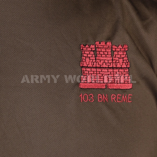 T-shirt Termoaktywny Coolmax 103 BN Reme Brązowy Oryginał Demobil BDB