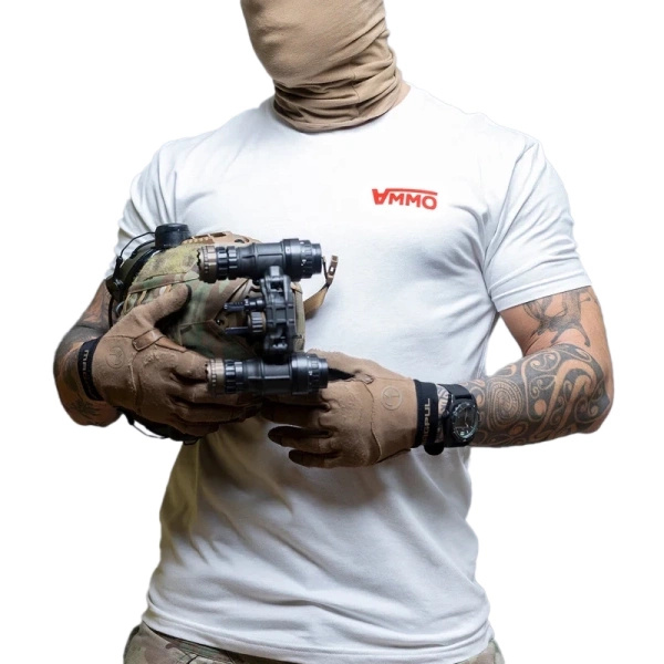 T-Shirt Ammo Brothers In Arms Biały