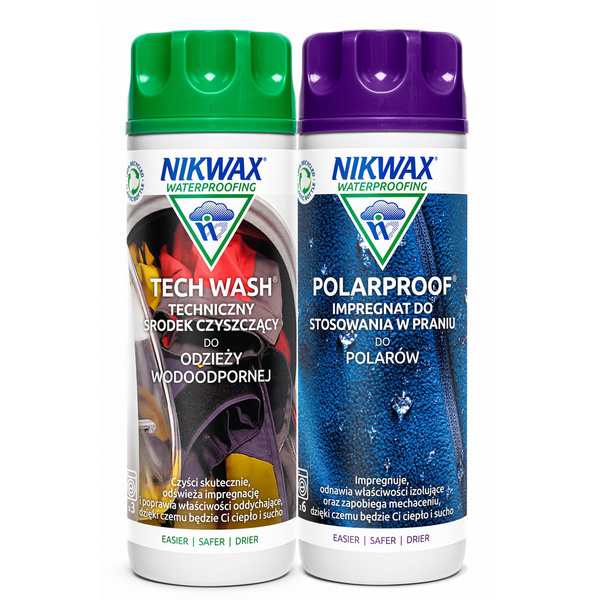 Zestaw Twin Pack Płyn Tech Wash + Polar Proof Nikwax 2x 300 ml