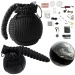 Zestaw Przetrwania Survival Kit Paracord 38w1 JB Tacticals Czarny