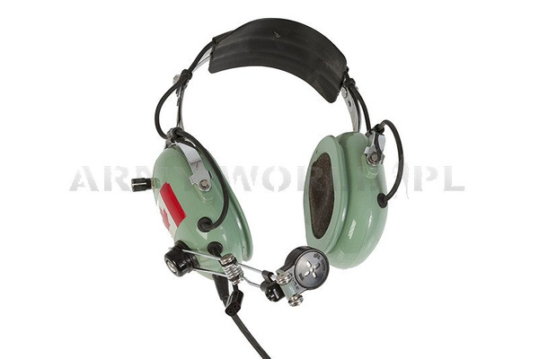 Ochronniki Słuchu Lotnicze Wojskowe David Clark Model H10-76 Oryginał Demobil DB Niekompletne