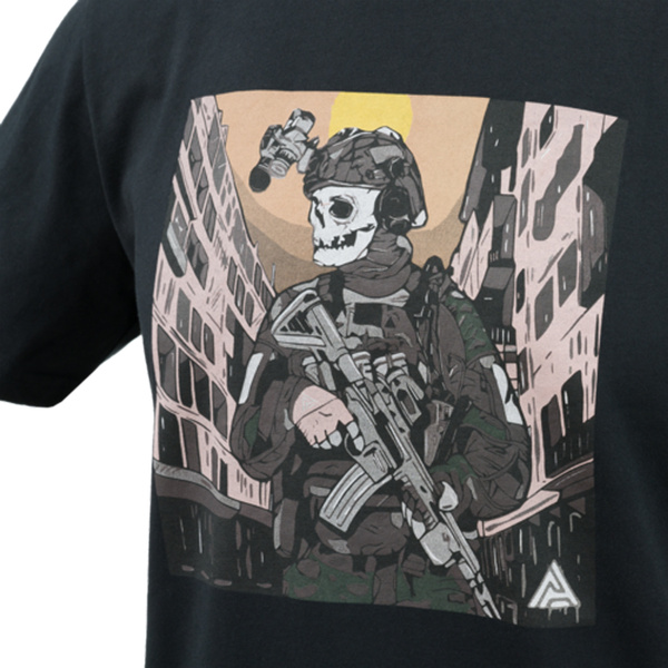 T-shirt SKELETON Direct Action Czarny (TS-SKTN-CTN-BLK)