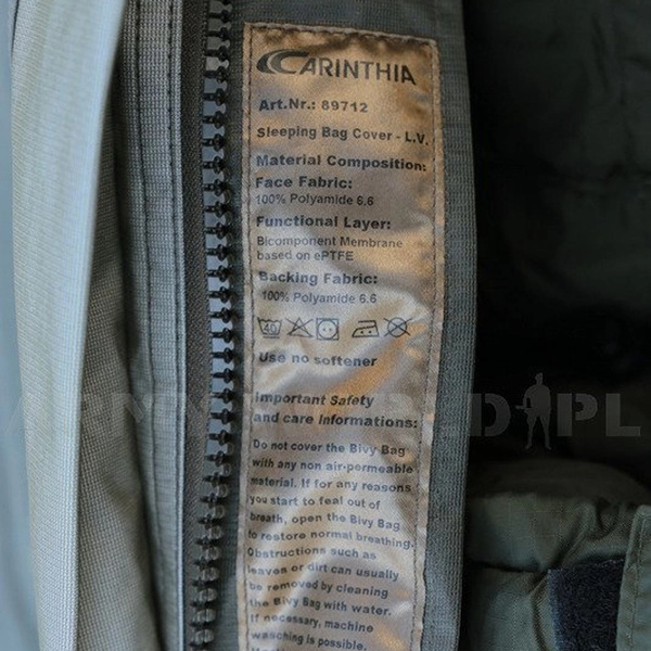Pokrowiec Na Śpiwór Holenderski Sleeping Bag Cover Gore-Tex Carinthia Oryginał Demobil II Gatunek 