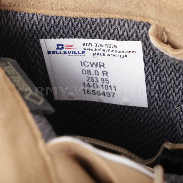 Buty Wojskowe US Army Belleville ICWR Gore-Tex Desert Khaki Oryginał Demobil Idealny Pieczątka 