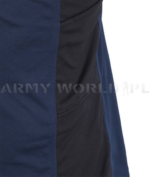 Man's Polo Shirt Short Sleeves Coolmax Navy Blue Original New