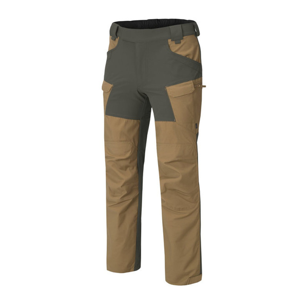 Trousers Helikon-Tex HOP Hybrid Outback Pants DuraCanvas® Coyote / Taiga Green (SP-HOP-DC-1109A)