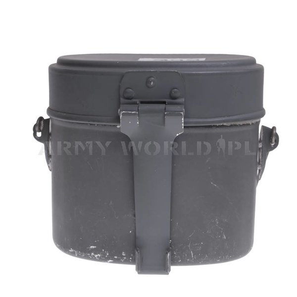 Menażka Wojskowa 3-częściowa NVA DDR Szara Oryginał Demobil DB