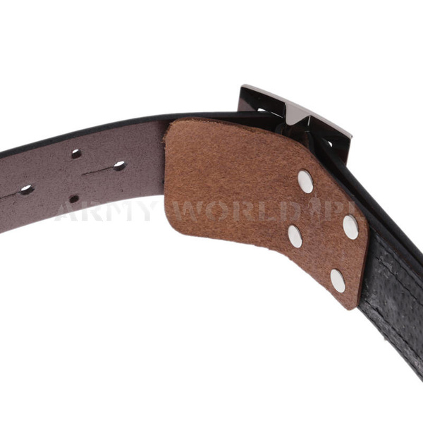 Officer Leather Belt M&M Leder Brown