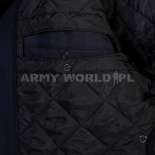 Kurtka Policyjna Holenderska Wattana z Podpinką Granatowo / Żółta Oryginał Demobil BDB