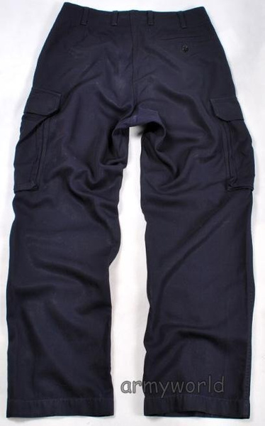 Military Trousers Flame-retendant German Cargo pants Bundeswehr Dark Blue Original Demobil 