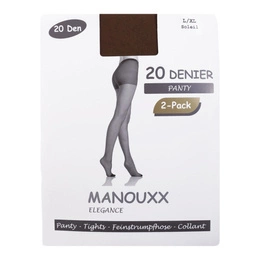 Rajstopy Damskie Wojskowe Manouxx 20 DEN Soleil - 2 Pack - Nowe