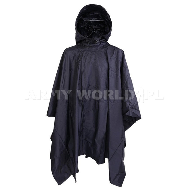 Dutch Military Coat Poncho Dark Blue Original Demobil 