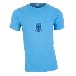 Military T-Shirt Blue Bundeswehr Original Used