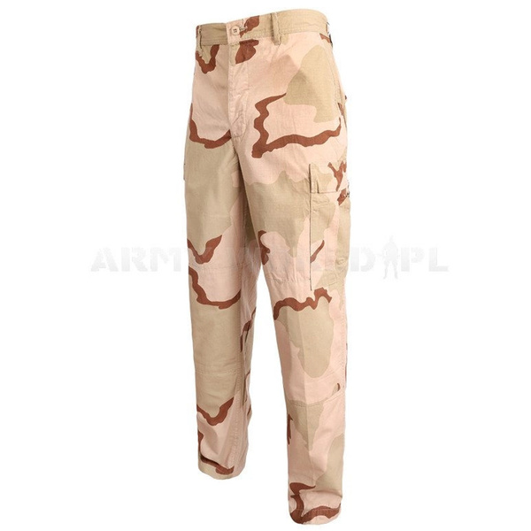 Military Desert Trousers US Army 3-Color Ripstop Original New