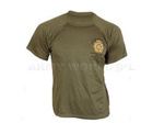 T-shirt Termoaktywny Coolmax Z Naszywką The Royal Logistic Corps Olive Oryginał Demobil BDB