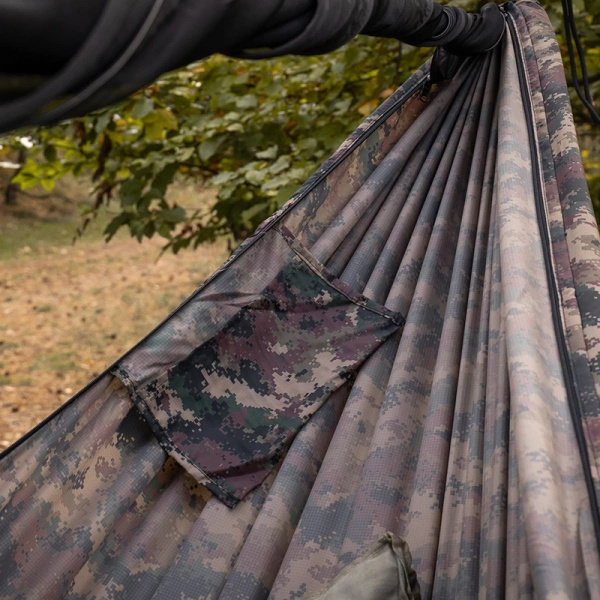 Hamak Lekki Turystyczny Ważka V2 Long + Moskitiera Double Zip TigerWood Camo