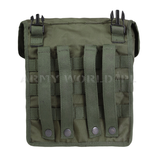 Bag / Gas Mask Cover Without Strap Olive Dutch Military Orignal New