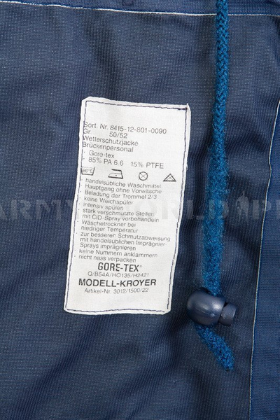Kurtka Przeciwdeszczowa Gore-Tex Bundeswehr Granatowa Oryginał Demobil II Gatunek