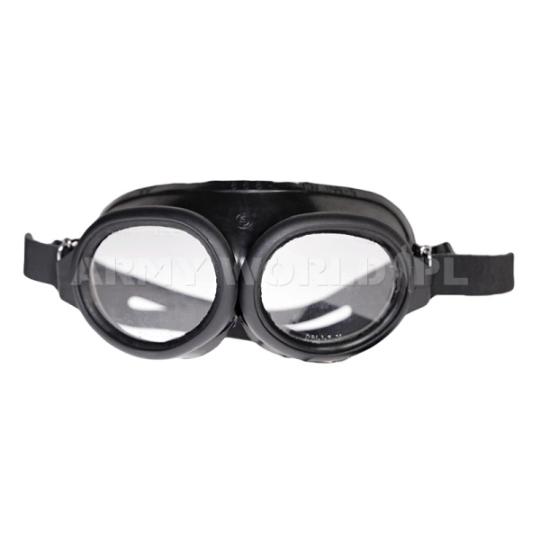 Okulary Wojskowe Ochronne Gumowe Czarne DPI-1-S-N Oryginał Demobil Idealne