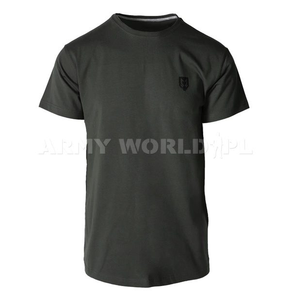 T-Shirt Bawełniany Maskpol Gas Mask Olive Powystawowa