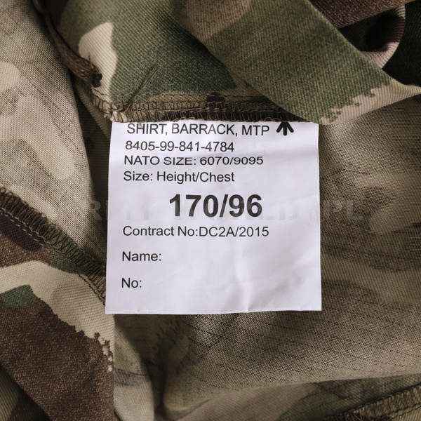 Bluza Brytyjska Cooneen Defence Shirt Barrack MTP (Multi-Terrain Pattern) Oryginał Nowy