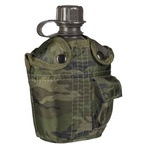 Canteen with Case Woodland 1 Liter Mil-tec New