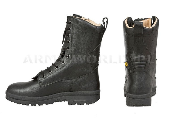 Buty Ochronne Pilota BERGMANN Bundeswehr Czarne Oryginał Demobil DB