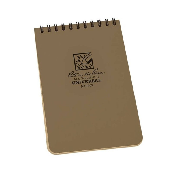 All-Weather Notebook Rite in the Rain 4 x 6" Tan New