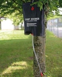 Solar Shower 20 Litres - Tourist Water bag Mil-tec Black New (16005120)