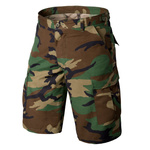 Bermuda Shorts BDU PolyCotton Ripstop Helikon-Tex US Woodland (SP-BDK-PR-03)