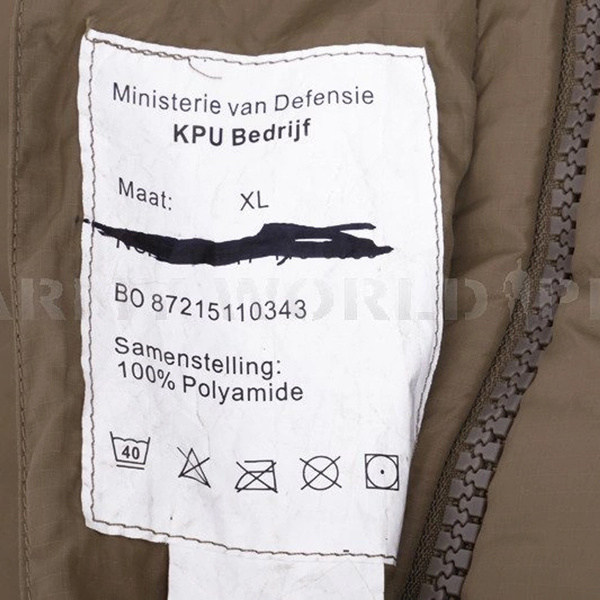 Military Dutch Sleeping Bag Mummy Type KPU Original Demobil 