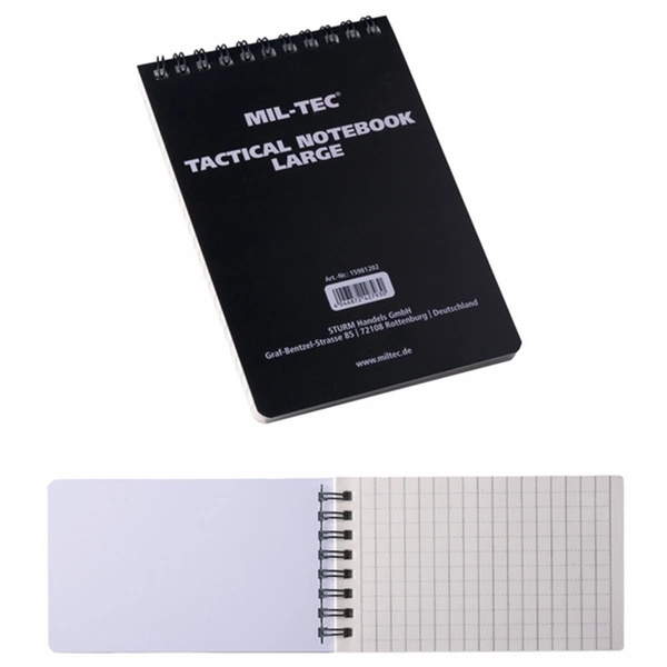 Notes Tactical  Wodoodporny 7,5 x 13 cm Mil-Tec Czarny (15981201)