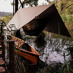 Płachta Wodoodporna Ratownicza Z Warstwą Termoizolacyjną Thermo Tarp 3 x 3m Bushmen Olive