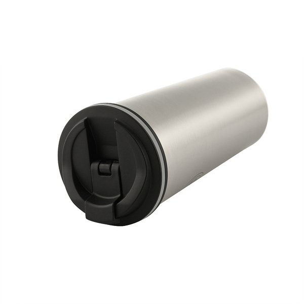 Kubek Termiczny Z Zaworem 450 ml M-Tac Srebrny (60053000)