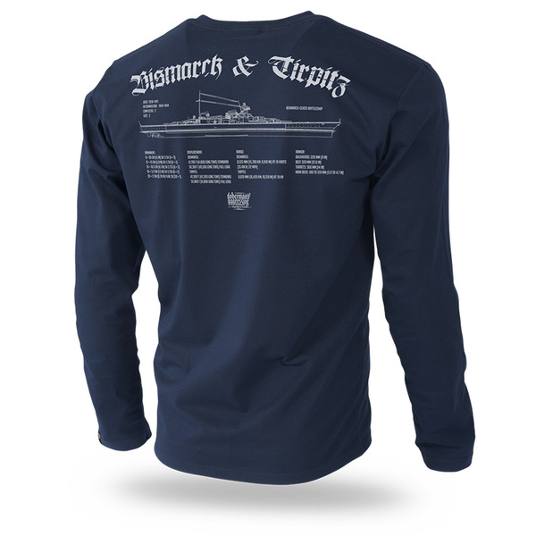 Koszulka Z Długim Rękawem The Battleship Doberman's Aggressive Granatowa (LS224)